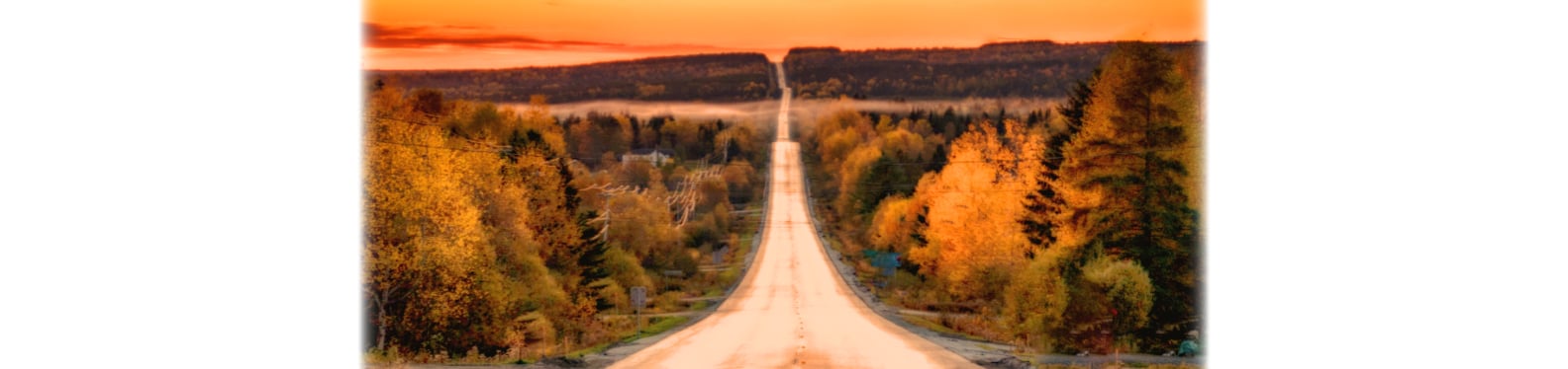 Long road Sunset