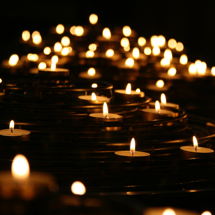 Candles in the dark