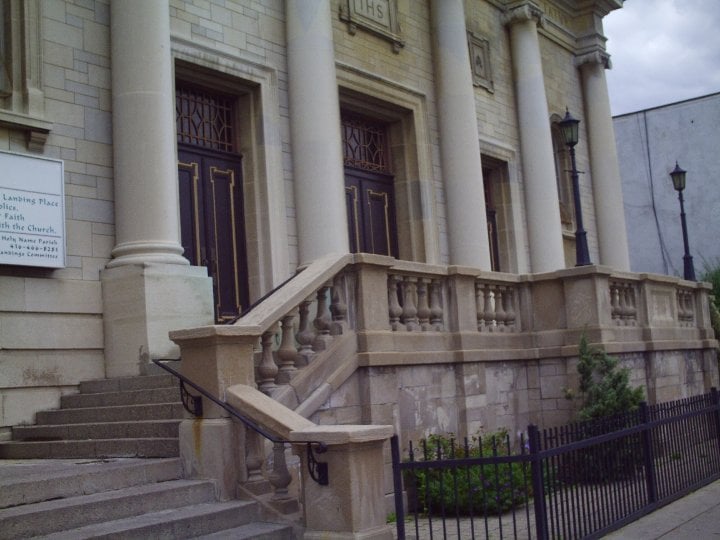 Holy Name Church Front Steps